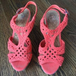 Pink Gianni Bini Wedges Size 6